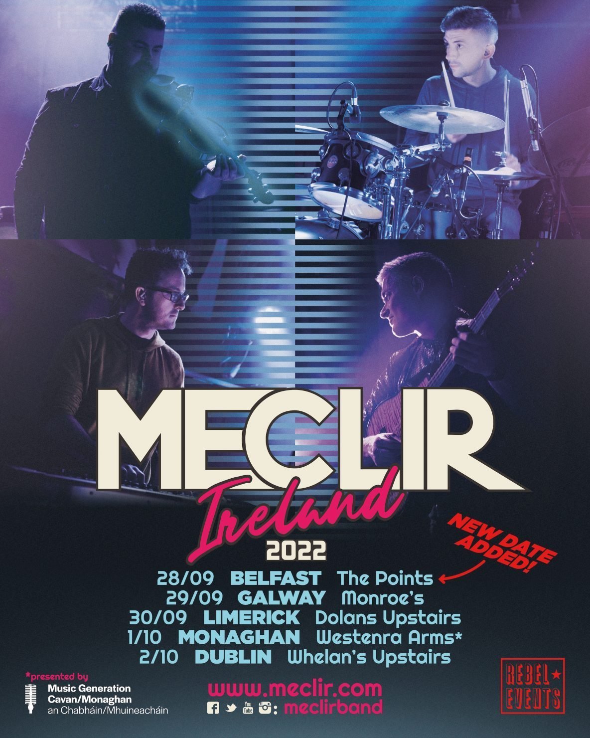Mec Lir Irish Tour Poster